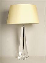 ALEXANDERS 43CM CRYSTAL TAPERED CYLINDER LAMP